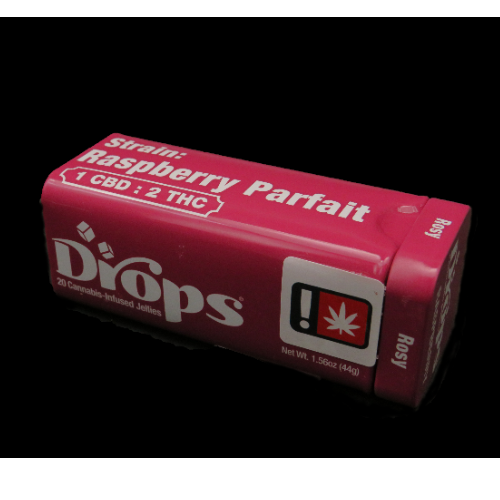 Drops - 20 pack - Raspberry THC/CBD